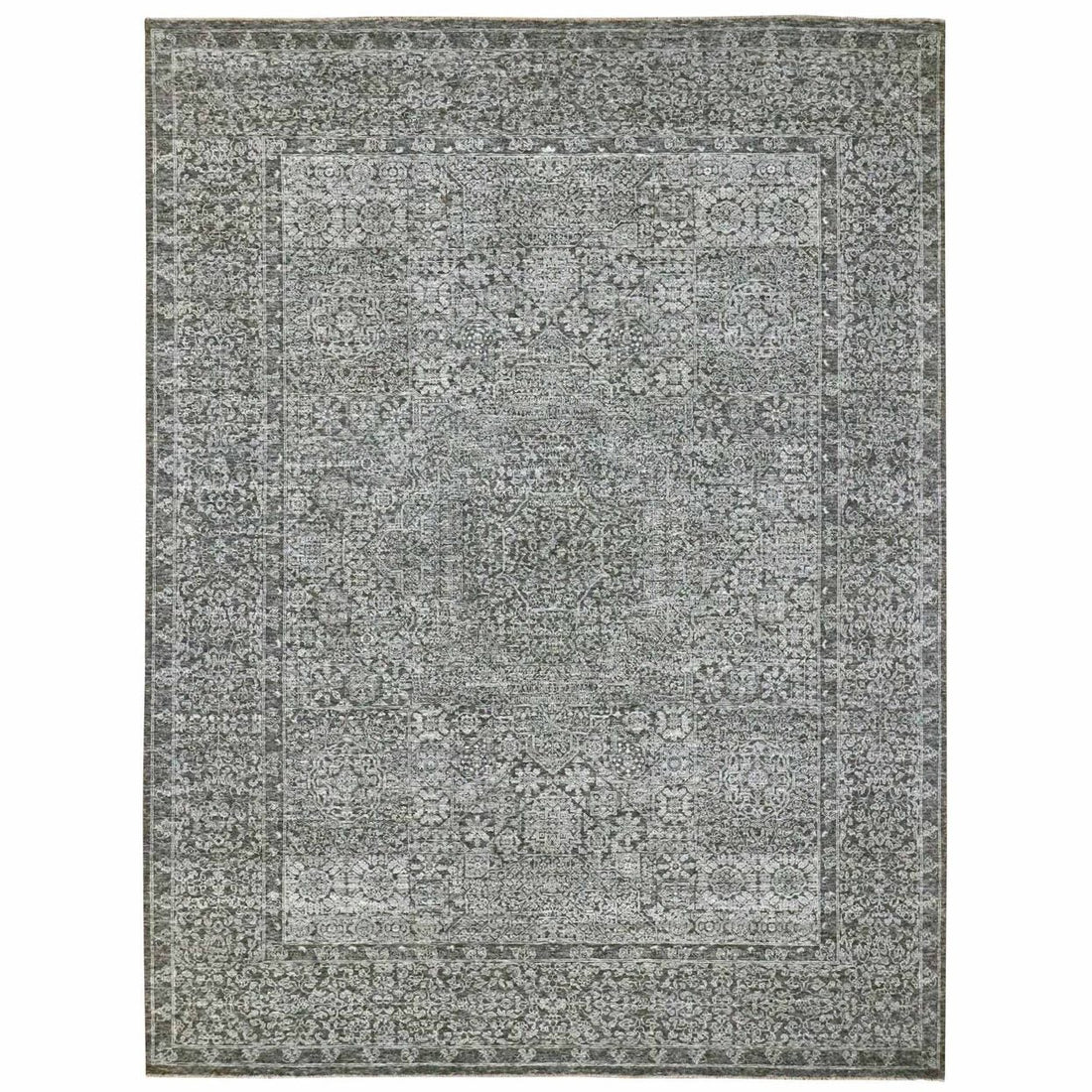 9'0"x12'0" | Grey Mamluk | Wool | 210000031292