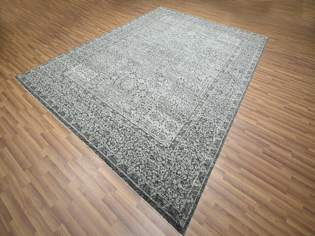 9'0"x12'0" | Grey Mamluk | Wool | 210000031292