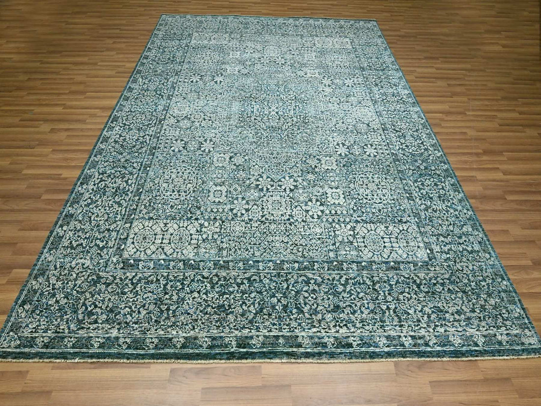 8'0"x10'1" | Blue Mamluk | Wool | 210000031258