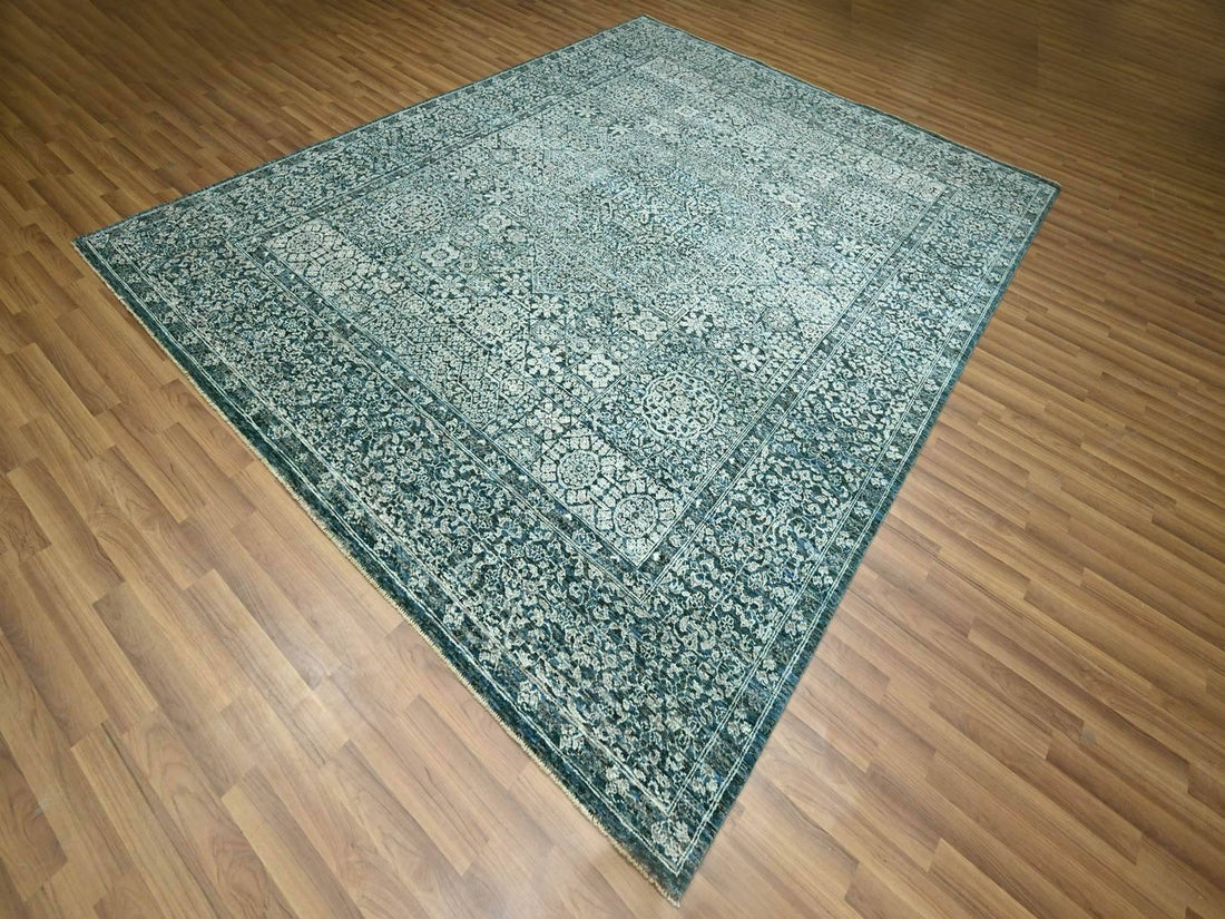 8'0"x10'1" | Blue Mamluk | Wool | 210000031258