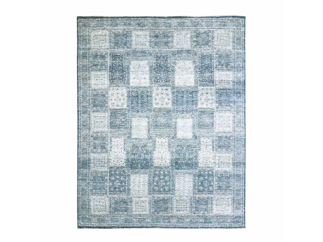 8'0" x 10'1" | Blue Garden Design | Wool | 210000029236