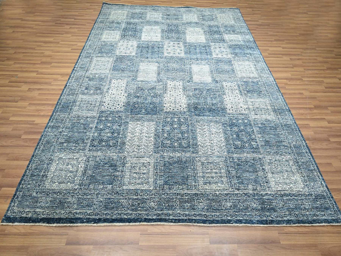 8'0" x 10'1" | Blue Garden Design | Wool | 210000029236
