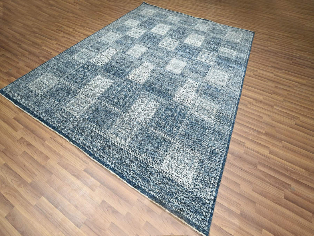 8'0" x 10'1" | Blue Garden Design | Wool | 210000029236