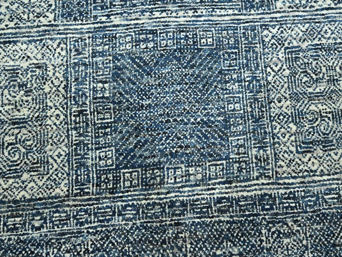 8'0" x 10'1" | Blue Garden Design | Wool | 210000029236