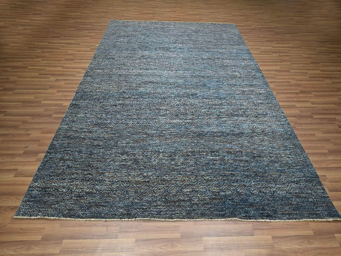 8'0"x10'1" | Blue Geometric | Wool | 210000031263