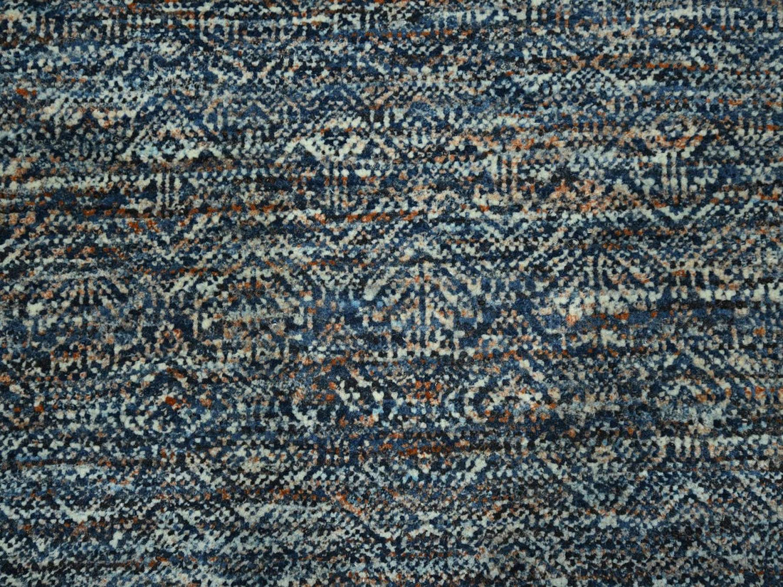 8'0"x10'1" | Blue Geometric | Wool | 210000031263