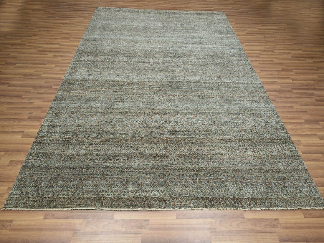 8'0"x10'0" | Brown Geometric | Wool | 210000031268