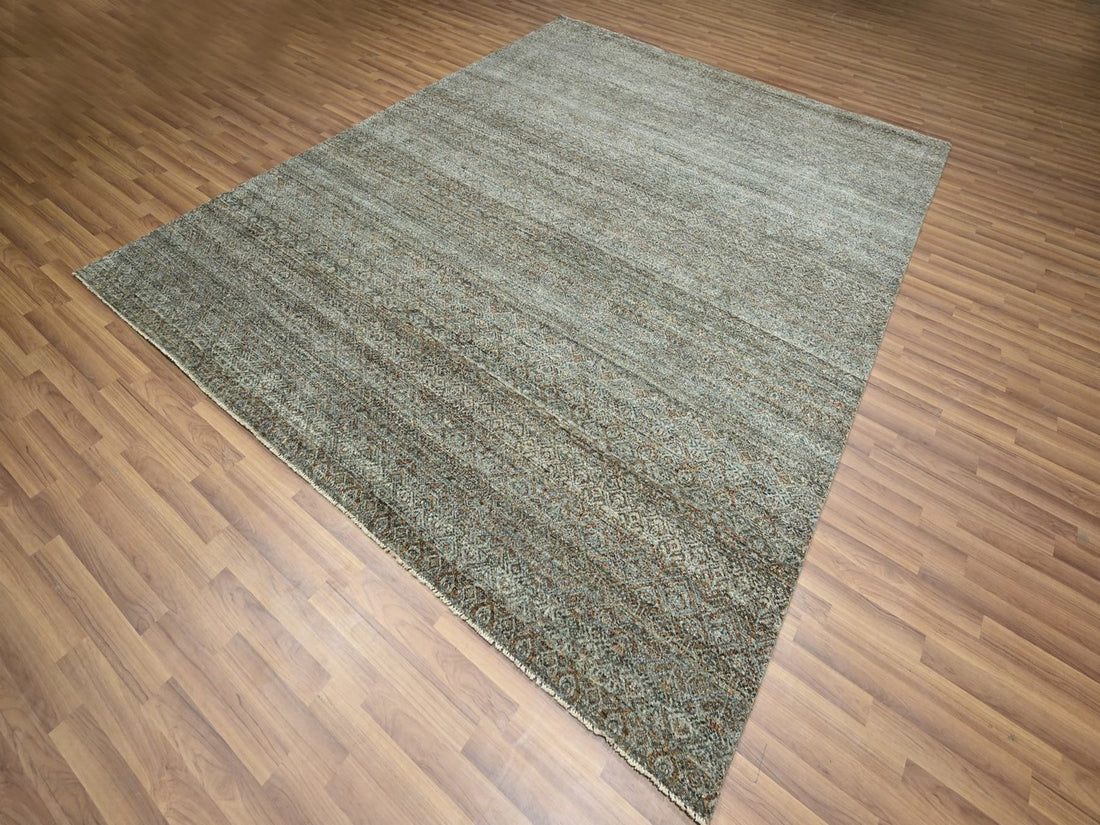 8'0"x10'0" | Brown Geometric | Wool | 210000031268