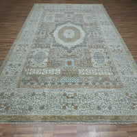 8'11" x 12'1" | Green Mamluk | Wool | 210000032329