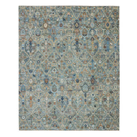 8'1" x 10'1" | Green Trellis | Wool | 210000032102