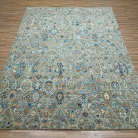 8'1" x 10'1" | Green Trellis | Wool | 210000032102