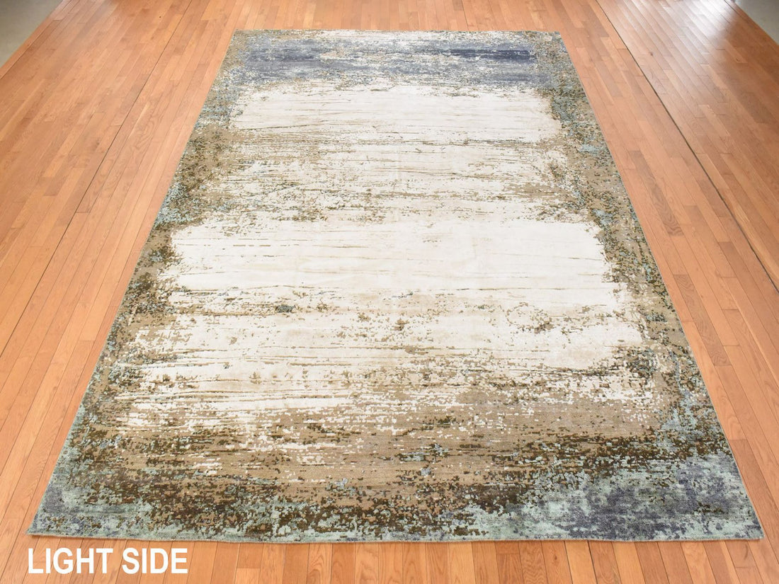 8'10"x12'1" | Brown Contemporary | Silk | 210000031288