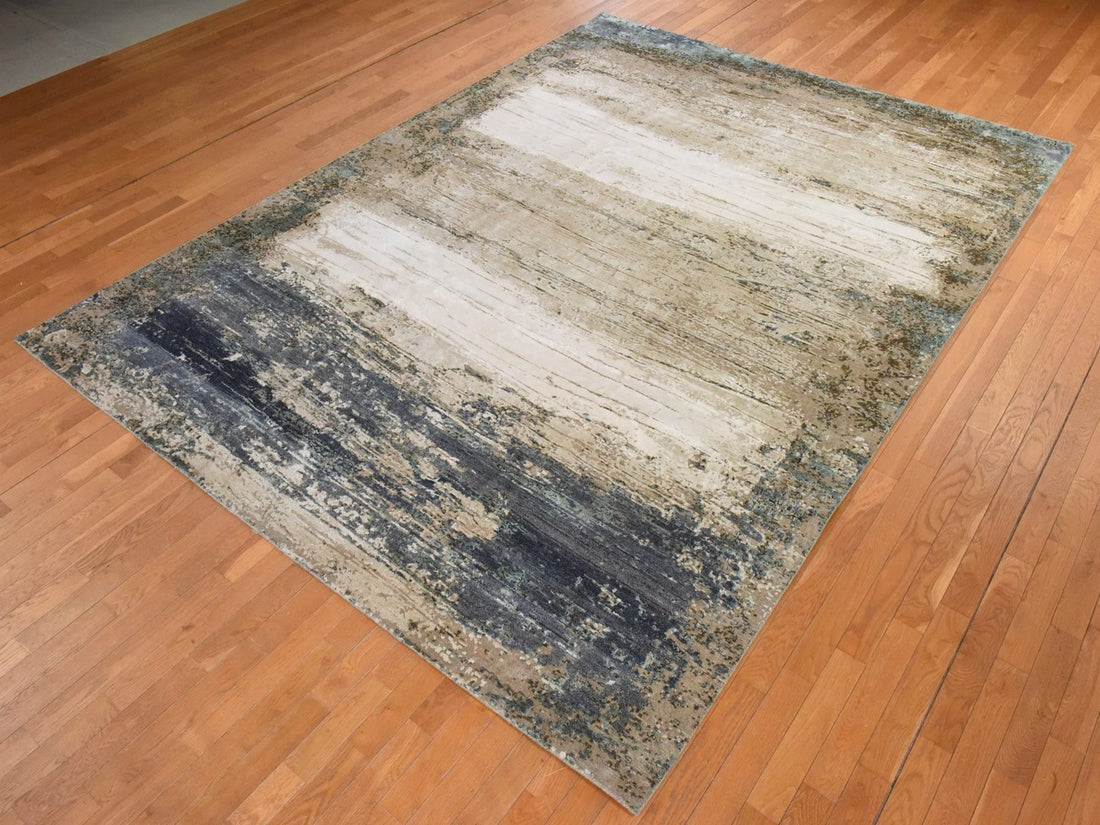 8'10"x12'1" | Brown Contemporary | Silk | 210000031288
