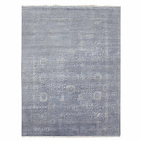 8'10" x 11'8" | Grey Erased  | Wool & Silk | 210000032109