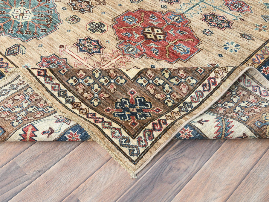 8'0" x 9'9" | Wheat Afghan | Wool | 210000026276