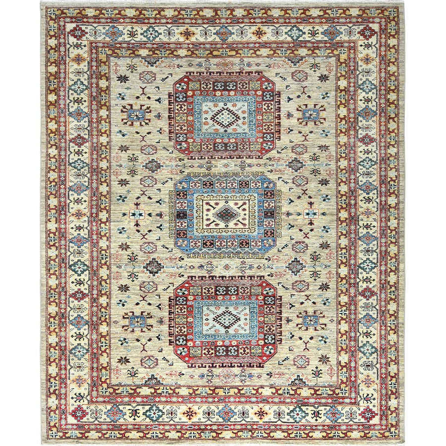 8'0" x 9'6" | Cream Kazak | Wool | 210000026274