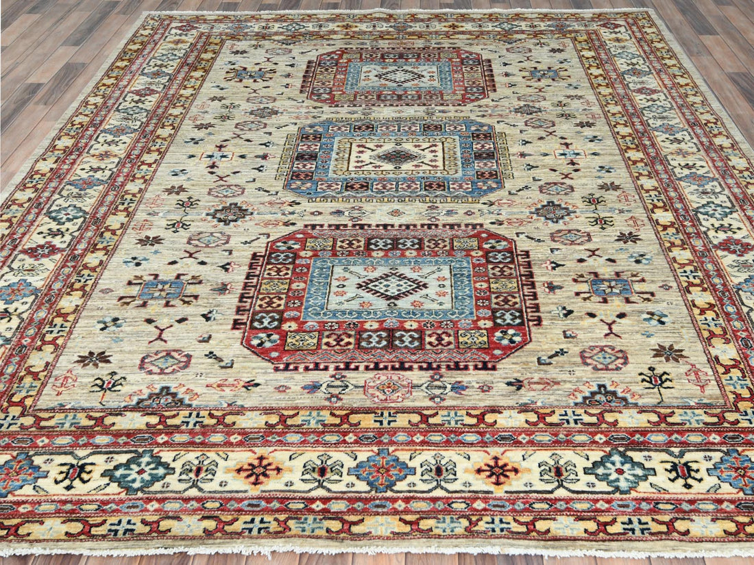 8'0" x 9'6" | Cream Kazak | Wool | 210000026274