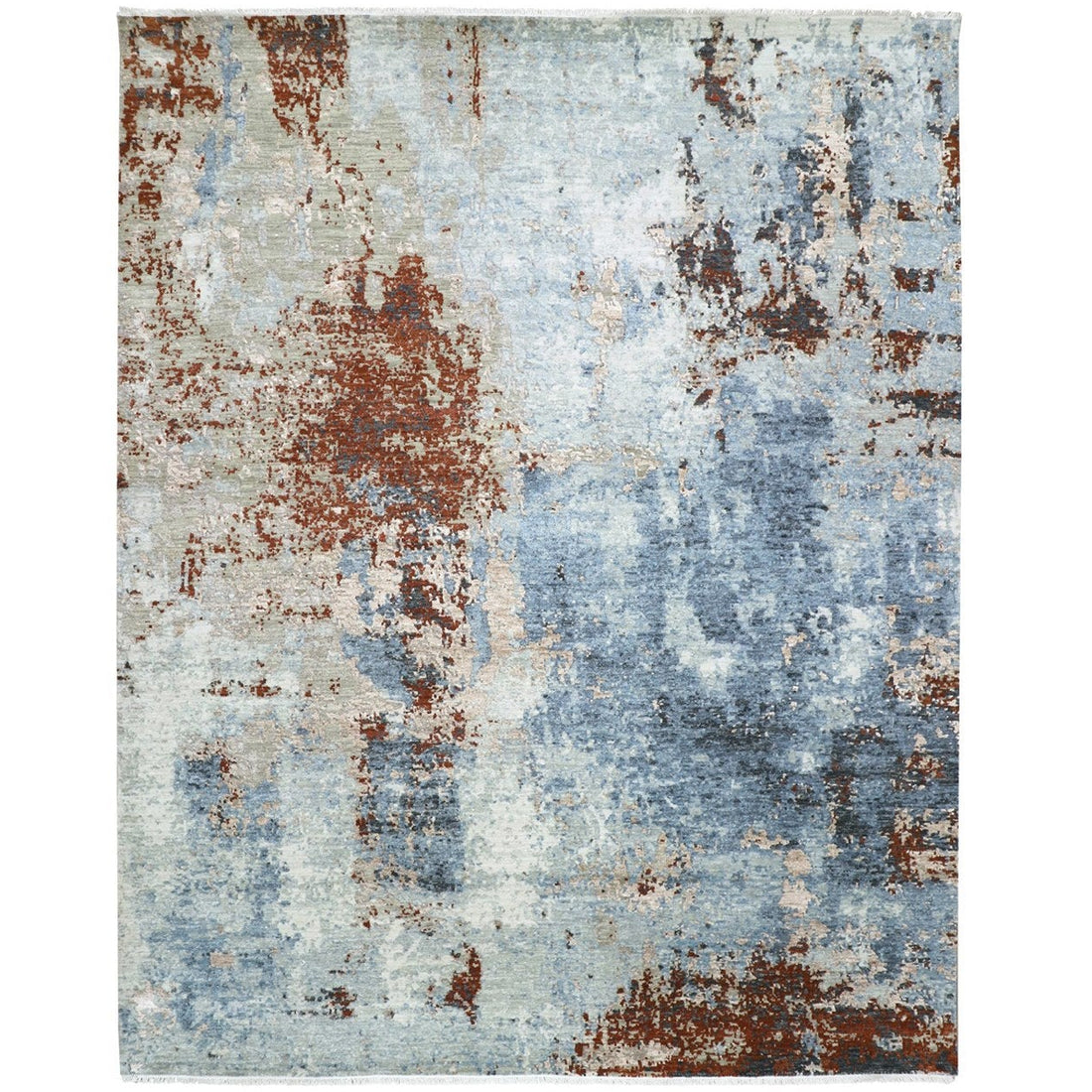 9'0"x12'4" | Red Abstract | Wool | 210000031289