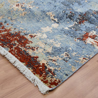 9'0"x12'4" | Red Abstract | Wool | 210000031289