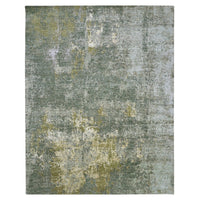 8'0"x10'0" | Green Gold Abstract | Wool & Silk | 210000030500