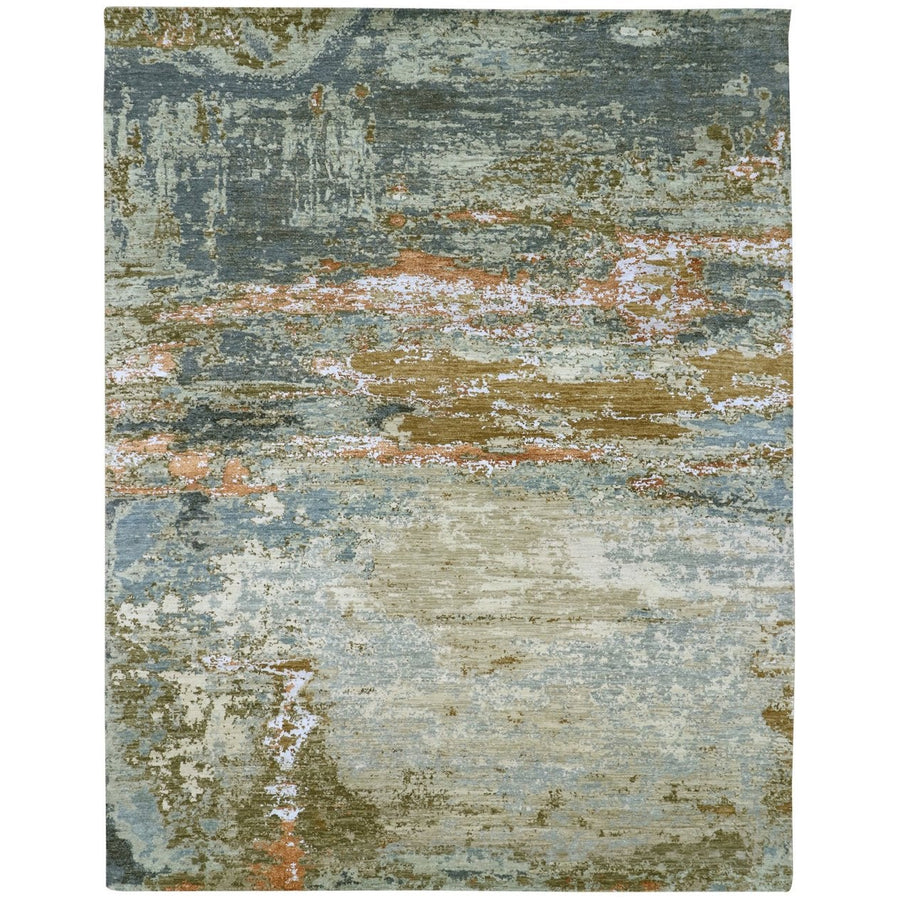 8'1" x 10'5" | Green Persian Abstract | Wool | 210000028893