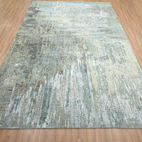 8'1" x 10' | Grey Abstract | Wool & Silk | 210000030992