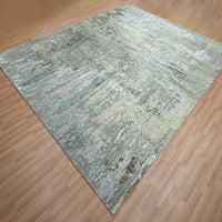 8'1" x 10' | Grey Abstract | Wool & Silk | 210000030992