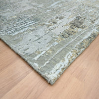 8'1" x 10' | Grey Abstract | Wool & Silk | 210000030992