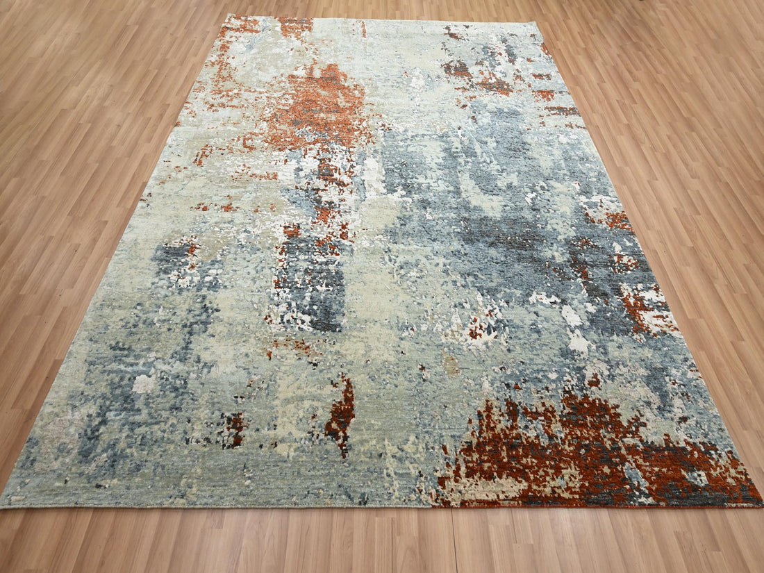 8' x 10' | Red Abstract | Wool | 210000031211