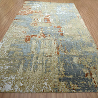 9'0"x12'8" | Blue Abstract | Wool & Silk | 210000031305