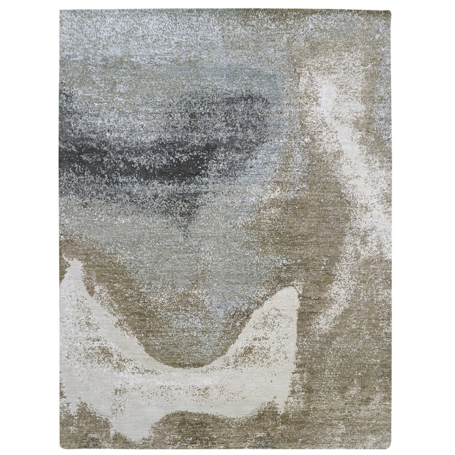 9'0" x 12'0" | Galaxy Abstract | Wool & Silk | 210000028924