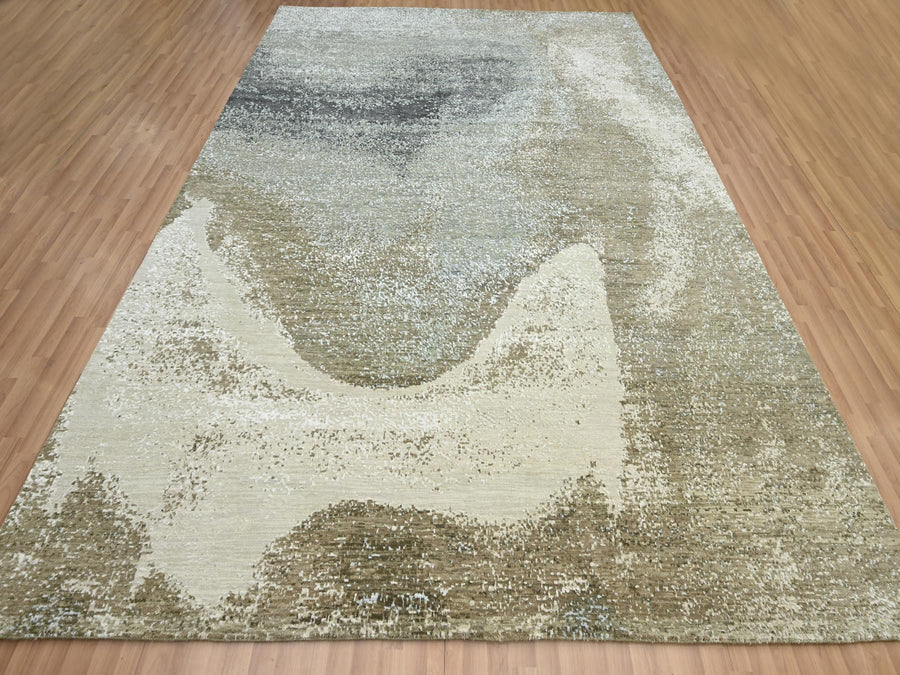 9'0" x 12'0" | Galaxy Abstract | Wool & Silk | 210000028924