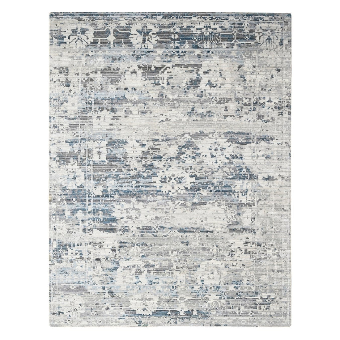 9'3"x12'0" | Blue Erased | Wool | 210000031304