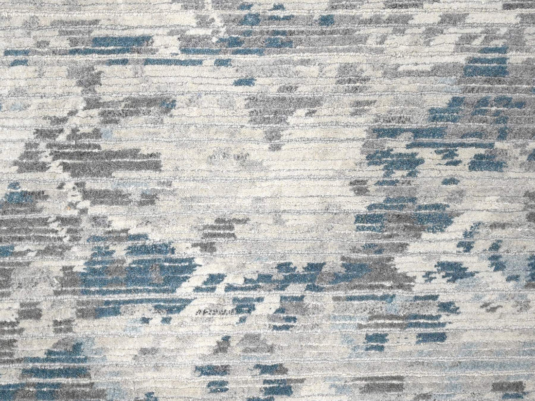 9'3"x12'0" | Blue Erased | Wool | 210000031304