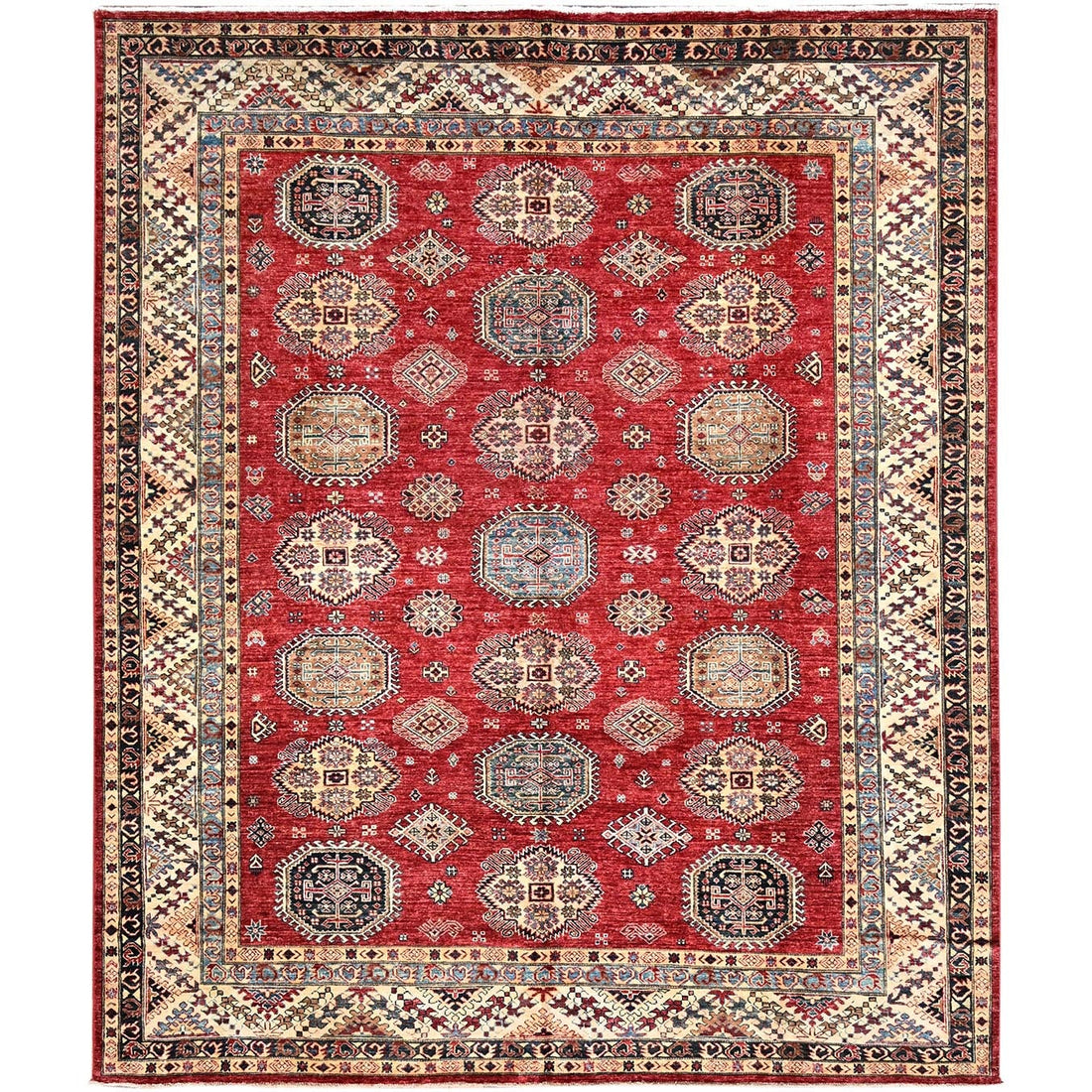 8'4"x9'10" | Red Kazak | Wool | 210000031259