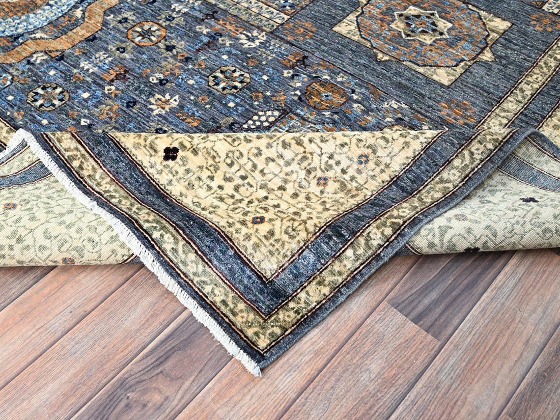 9'0"x12'0" | Gray Mamluk | Wool | 210000026289