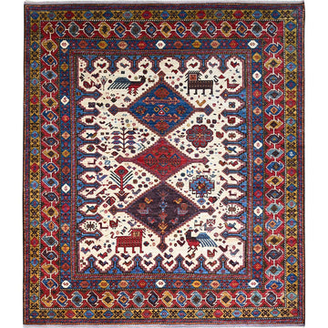 8'4" x 9'3" | Geometric Turkish | Wool | 210000026281