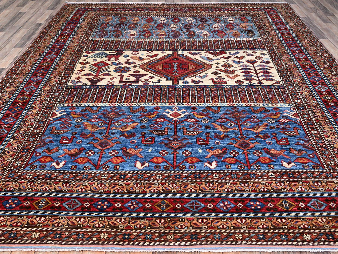 8'9"x10'5" | Red Geometric | Wool | 210000031275