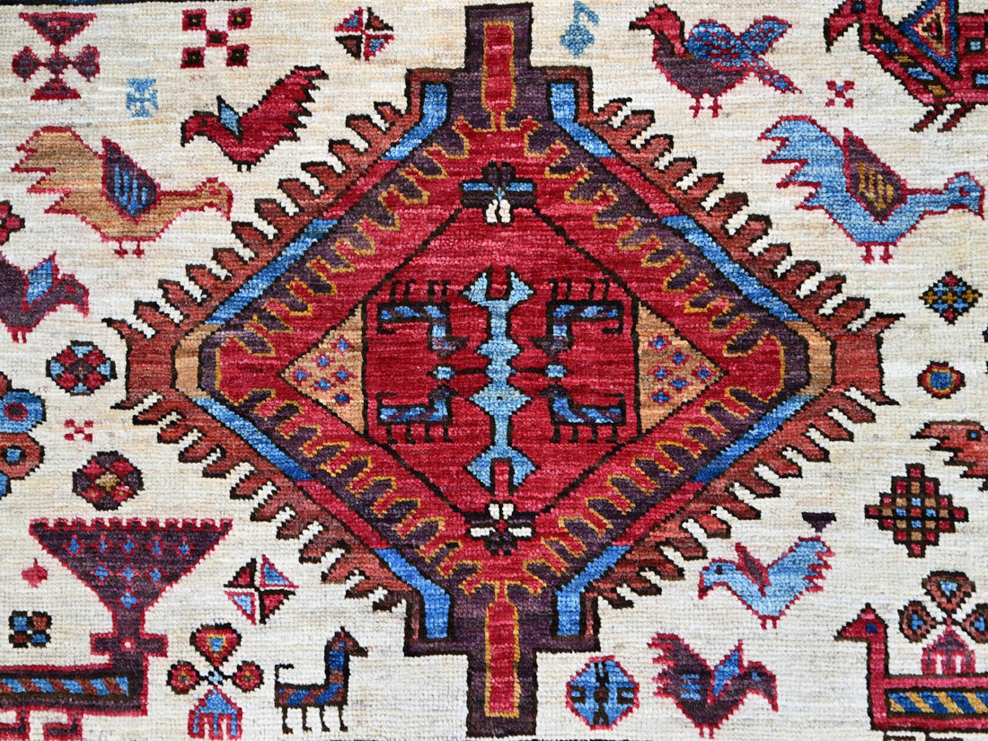 8'9"x10'5" | Red Geometric | Wool | 210000031275