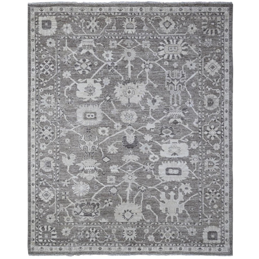 8'1" x 9'9" | Grey Tribal | Wool | 210000028892