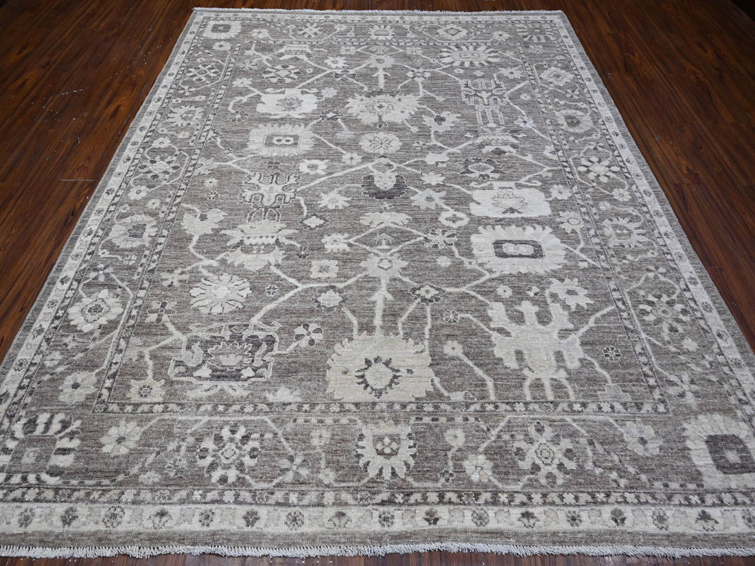 8'1" x 9'9" | Grey Tribal | Wool | 210000028892