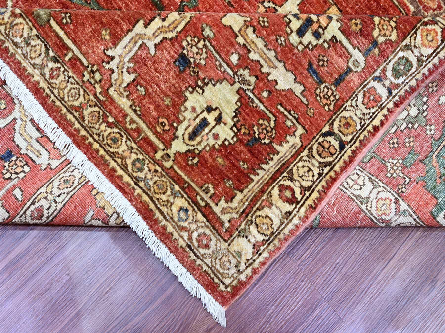 8'0" x 9'10" | Red Peshawar | Wool | 210000028896