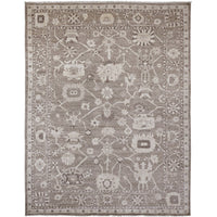 9'0"x11'9" | Brown Afghan | Wool | 210000031299
