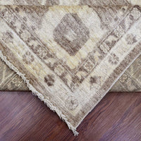 9'0"x11'9" | Brown Afghan | Wool | 210000031299