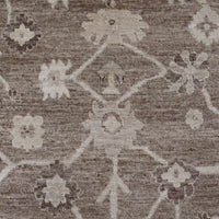 9'0"x11'9" | Brown Afghan | Wool | 210000031299