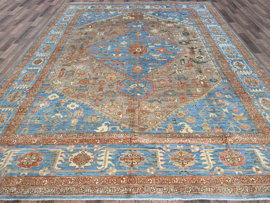 9'2" x 12'3" | Brown Peshawar | Wool | 210000028927