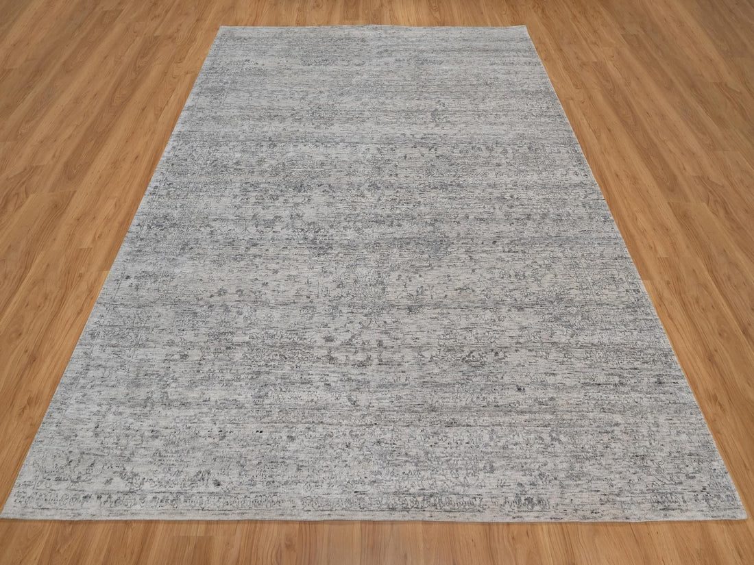 7'10" x 10' | White Modern | Wool | 210000032104