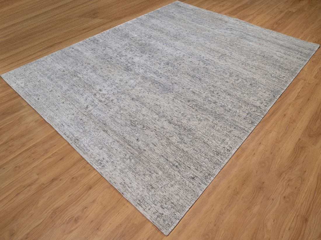 7'10" x 10' | White Modern | Wool | 210000032104