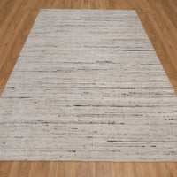 8'1" x 10'1" | White Modern | Loomed | 210000032098