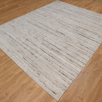 8'1" x 10'1" | White Modern | Loomed | 210000032098